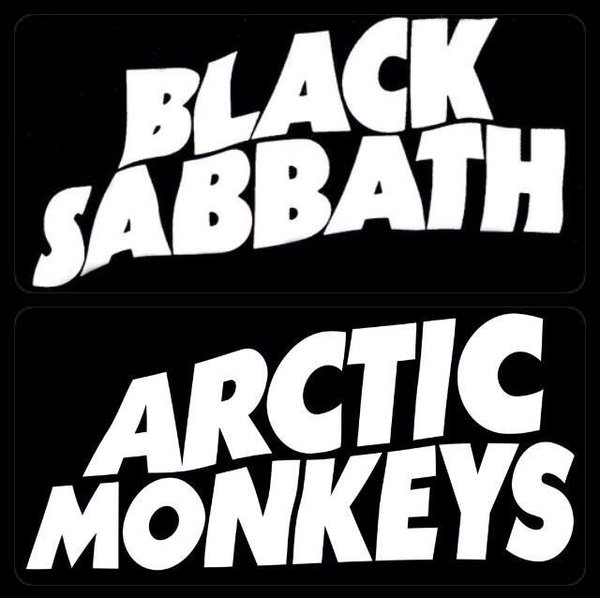 Arctic Monkeys Black Sabbath Logo